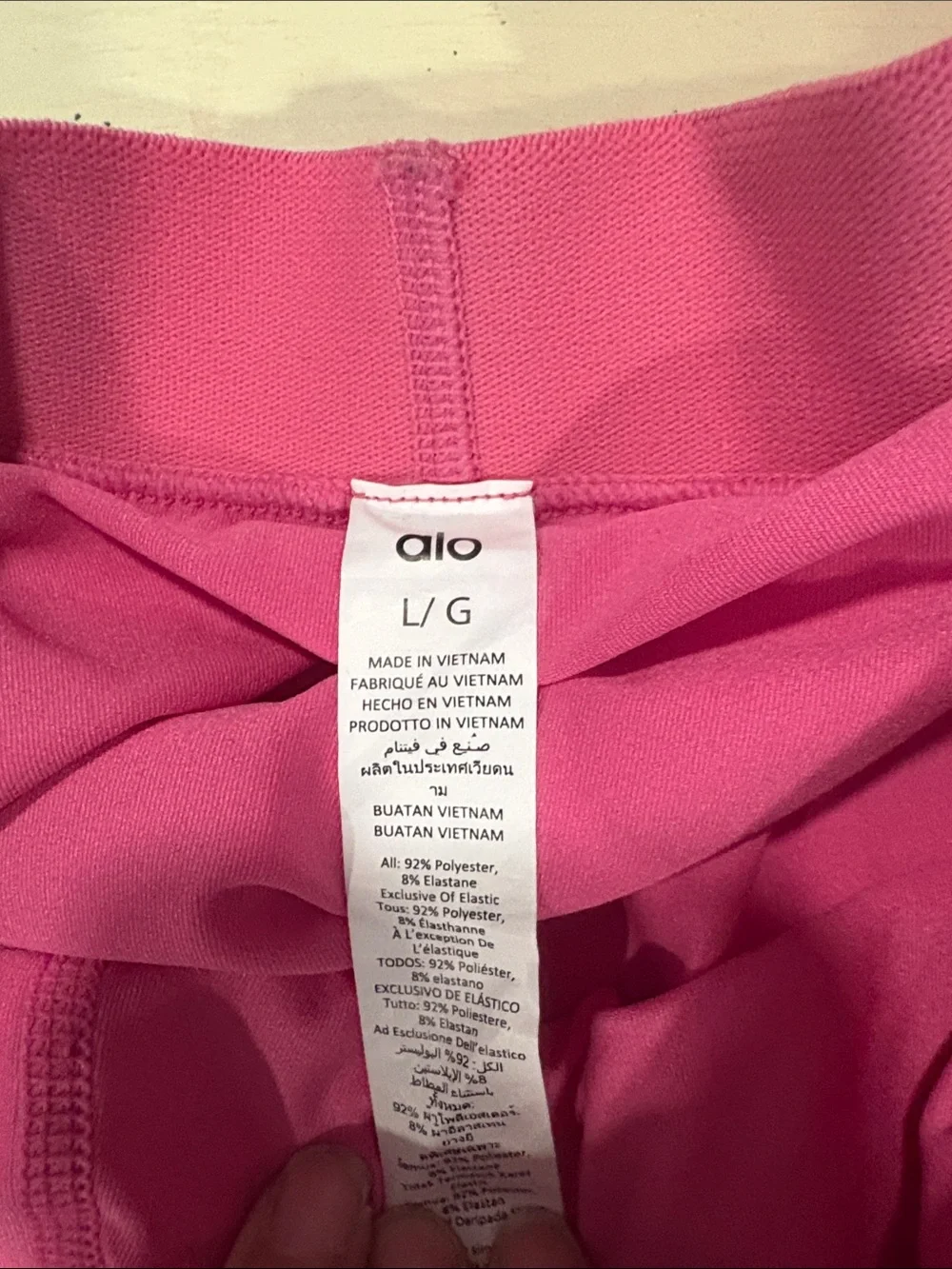 ALO Pink Pleated Women's Skirt L